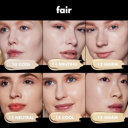 e.l.f. Soft Glam Foundation, Medium Coverage, Long-Lasting & Buildable Foundation For A Smooth, Satin Finish, Vegan & Cruelty-Free, 25 Light Neutral Powder Makeup Cosmetic