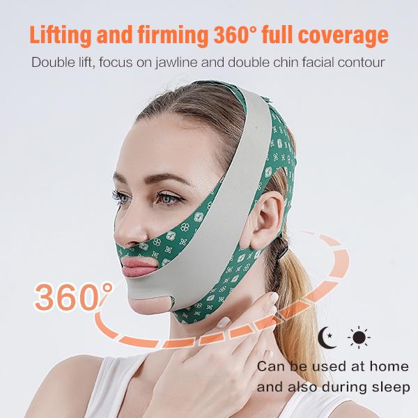 [Christmas Gift] BOMKADI V-Line Lifting Mask Double Chin Reducer Reusable with High-Elastic Fit, for Skin Tightening, firming Sagging Skin Relief and Slimming for Men and Women Facial Skincare