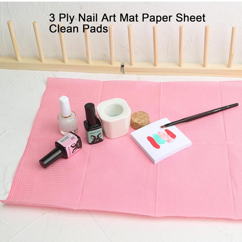 125PCS Disposable Nail Art Table Towels Mat 13