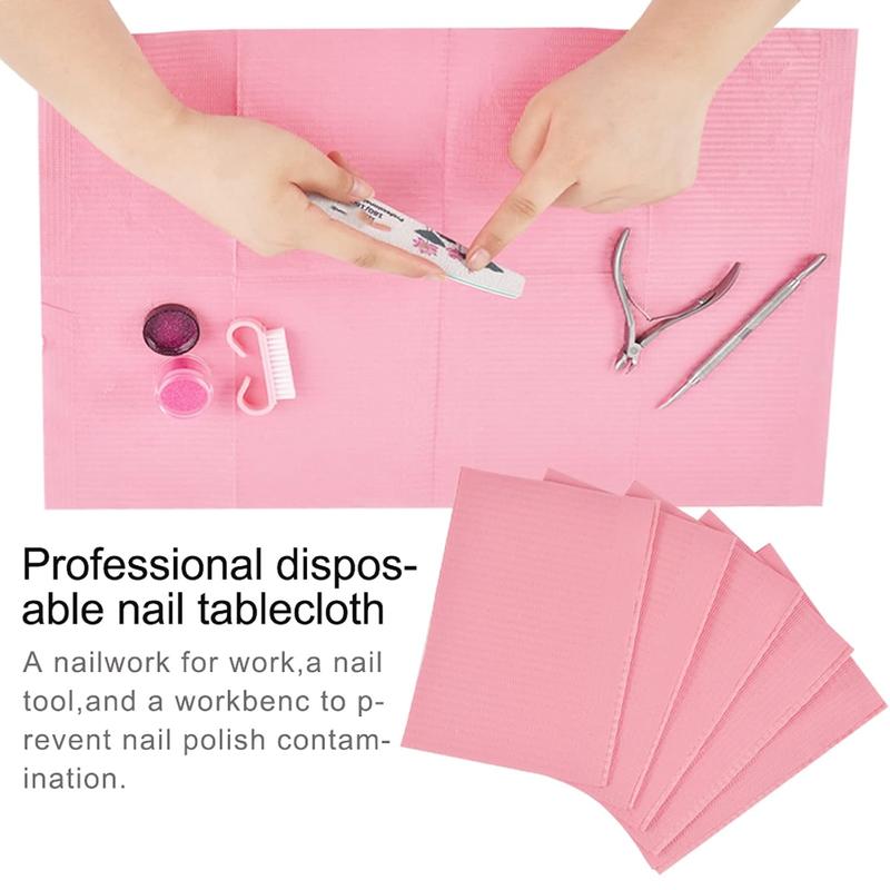 125PCS Disposable Nail Art Table Towels Mat 13