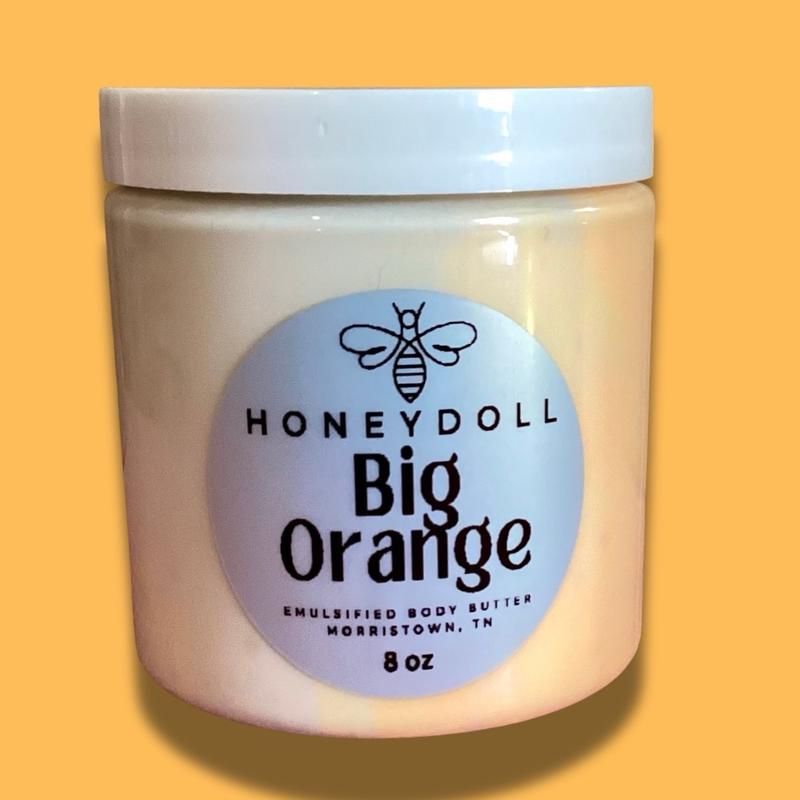 Honeydoll Orange Emulsified Body Butter - Orange Blossom and Honey Scented - Body Care