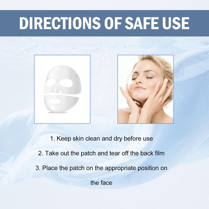 Collagen Face Mask, 5 Counts box Moisturizing & Firming Facial Mask, Hydrating Face Mask, Face Care Product for Women & Men