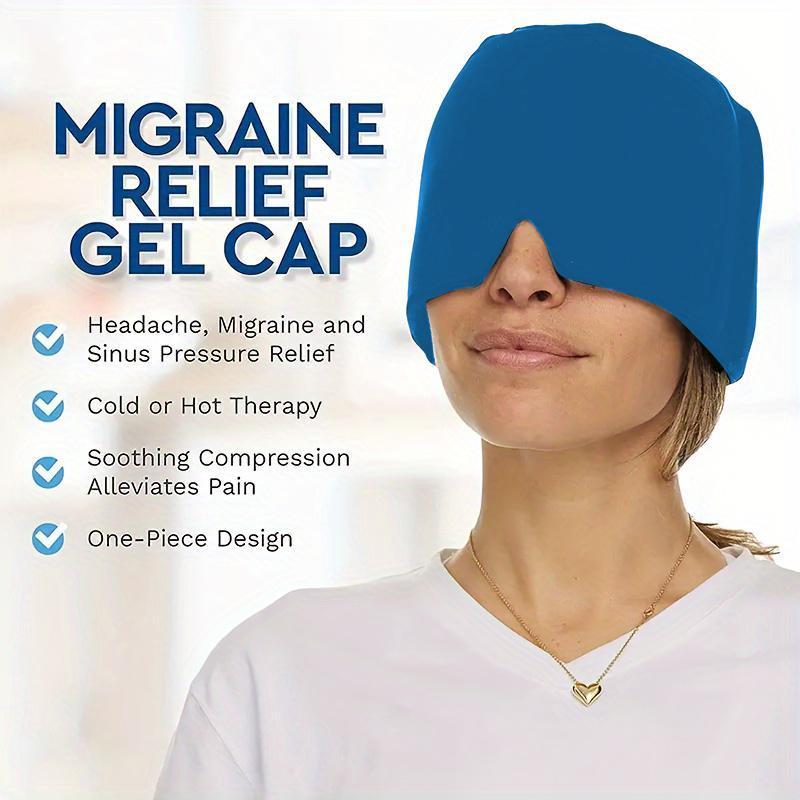 Migraine Relief Gel Caps, Wearable and Reusable Cold Compress Nursing Caps, Halloween Ice Compress Headache Packs for Puffy Eyes, Tension, Sinuses