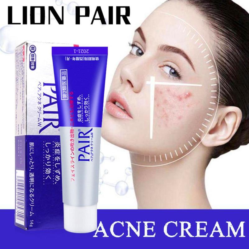 LION Pair Acne Cream W 14g - Transparent & Light Plant Fragrance, pH-balanced for All Skin Types, Spot-treatment - Facial, Skincare acne remover