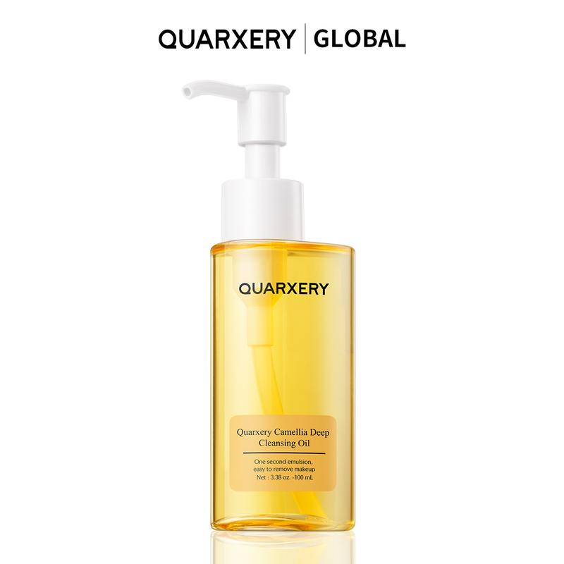 QUARXERY Deep Cleansing Oil, Facial Cleansing Oil, Makeup Remover, Cleanses without Clogging Pores, Residue-Free, Fragrance and Colorant Free, All Skin Types Cosmetic Scented