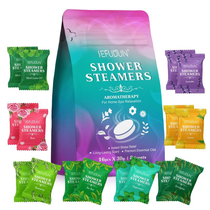 Shower Essential Oil Effervescent Tablets, 1count 2counts Scent Shower Effervescent Tablets Available in 8 Scents, Bath and Body Care Products