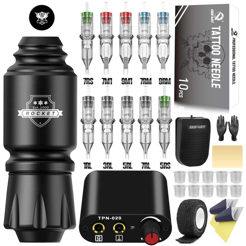 Professional tattoo machine set with 10 needles. tattoo machine for professional tattoo artists