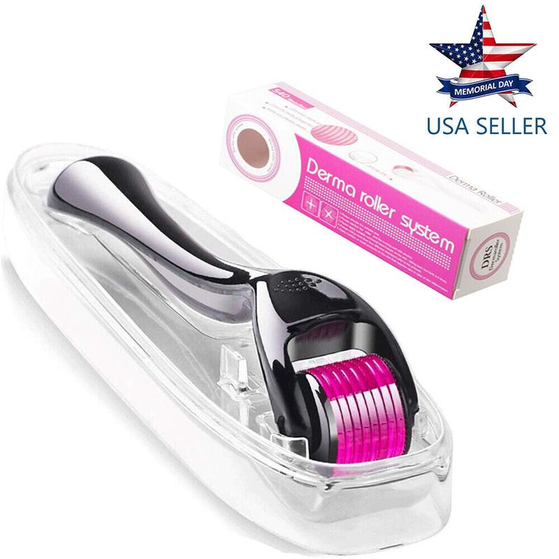 Microneedle 540 Titanium Derma Roller, Boost Hair & Beard Growth, Anti-Hair Loss