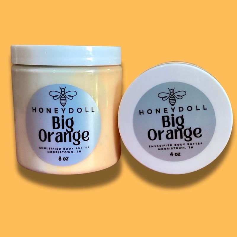 Honeydoll Orange Emulsified Body Butter - Orange Blossom and Honey Scented - Body Care