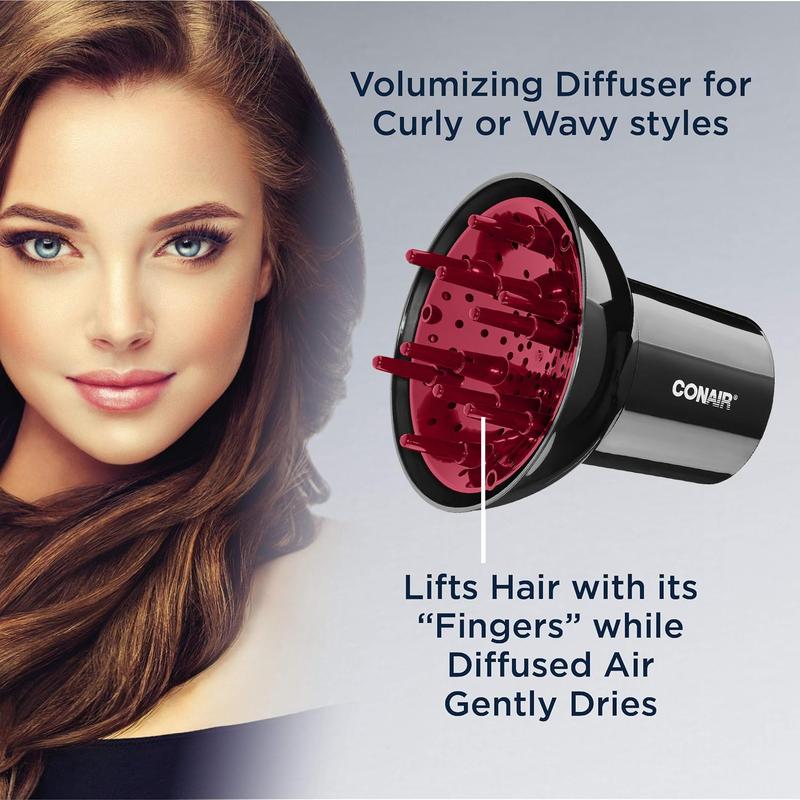 Conaira Volumizing Universal Hair Diffuser, Adjustable Hair Dryer Attachment for Frizz-Free Curls to Fit Hair Dryer Nozzles from 1.75” to 2.3”