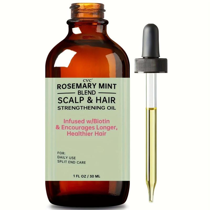 CVC Rosemary Hair Oil for Hair Growth, Infused with Biotin & Mint, Strengthens & Nourishes for Healthy, Shiny Hair – 30ml