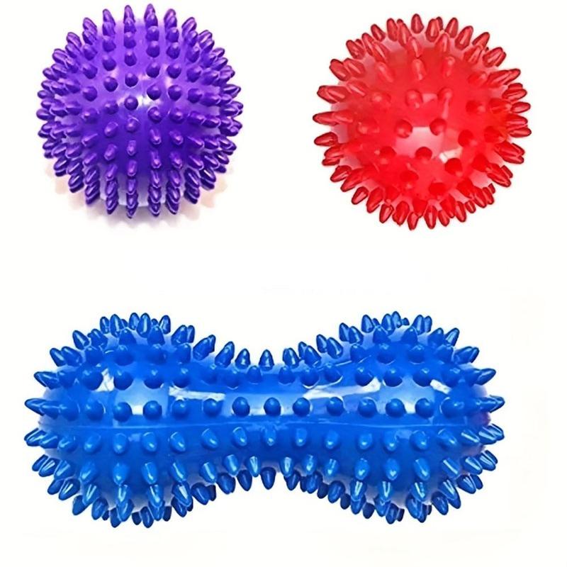 Muscle Relaxation Massage Ball, 3 Counts  set Hand & Foot Massage Ball, Sensory Training Ball, Yoga Ball for Muscle Relaxation & Muscle Stretching