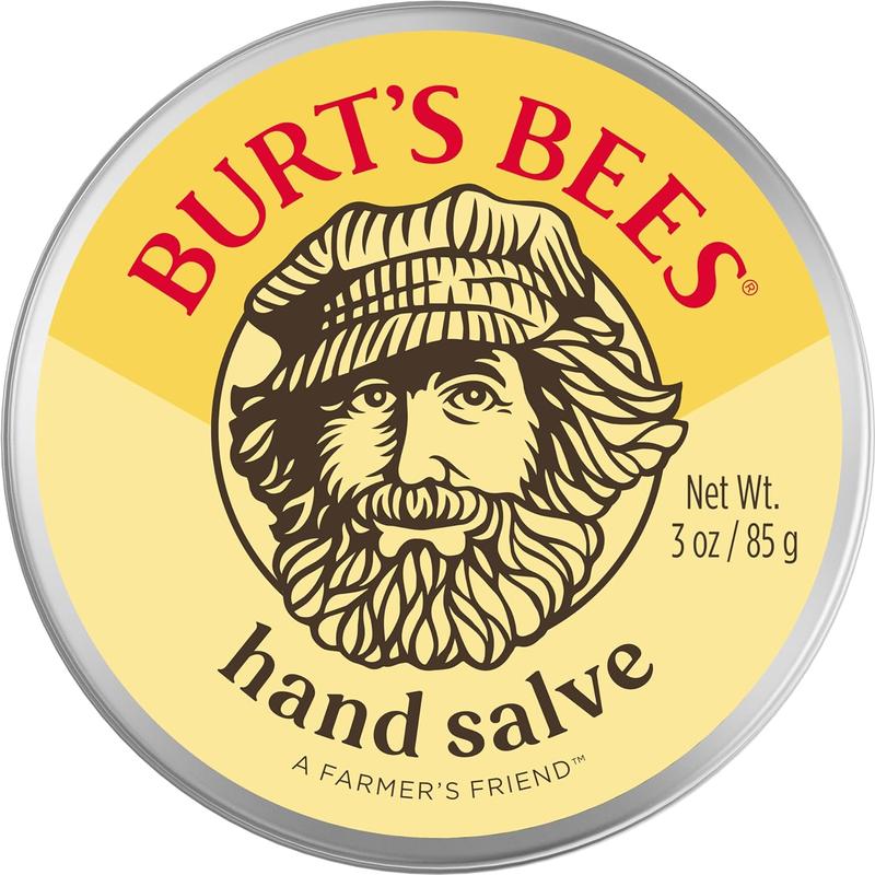 Burt's Bees Stocking Stuffers, Hand Salve Christmas Gifts With Botanical Oils and Beeswax, Moisturizing Balm for Dry Hands, 100 Percent Natural Origin Skin Care, 3 oz. Package