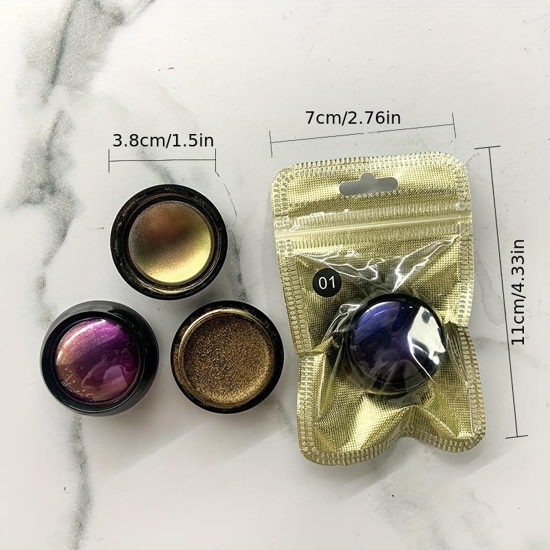 Glitter Chameleon Eyeshadow Powder, 1 Count Long Lasting Shimmering Eye Shadow Makeup Powder, High Pigmented Eye Shadow Powder for Holiday Party