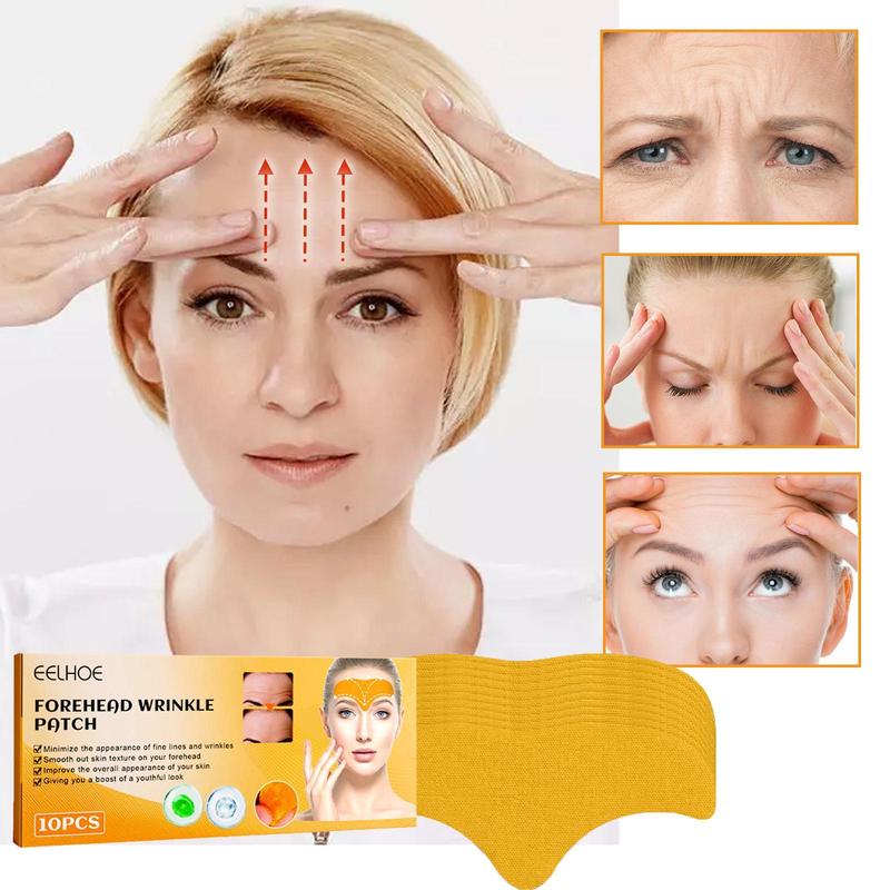 Forehead Patches, 10pcs set Smoothes and Softens Forehead Skin Patches, Lifting and Tightening Mask, Skin Care Kits for Women