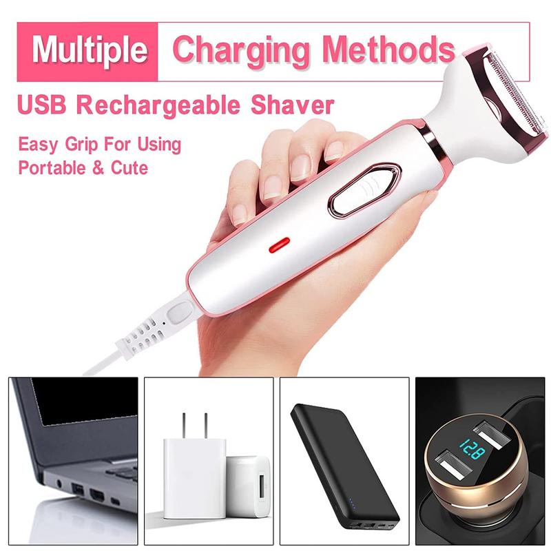 4 in 1 Electric Hair Removal Tool, 1 Box Multifunctional USB Rechargeable Hair Removal Tool for Women, Personal Care Appliances for Home & Travel