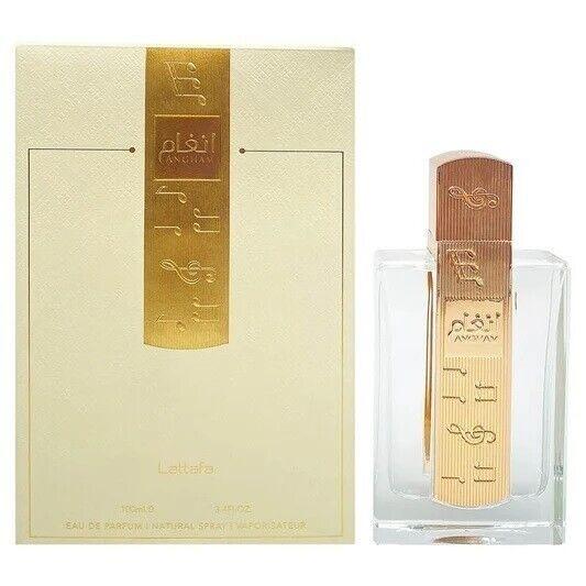 Lattafa Perfumes | Angham - Unisex Fragrance - Eau De Parfum | 3.4 oz (100 ml) | Mandarin - Ginger - Pink Pepper Fragrance