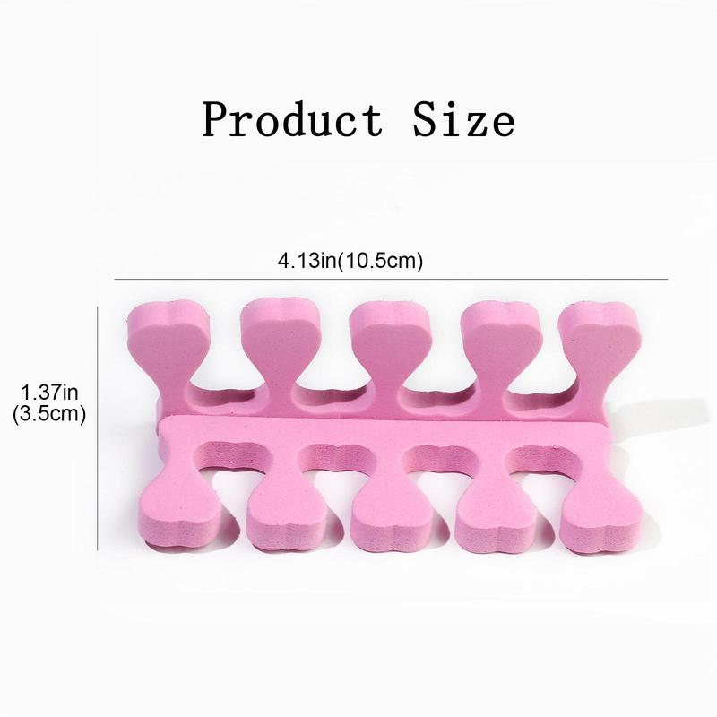 Toe Separator, 12 Pairs set Soft & Durable Toe Separation Auxiliary Tools, Manicure Auxiliary Tools, Suitable for Women to Apply Nail Polish