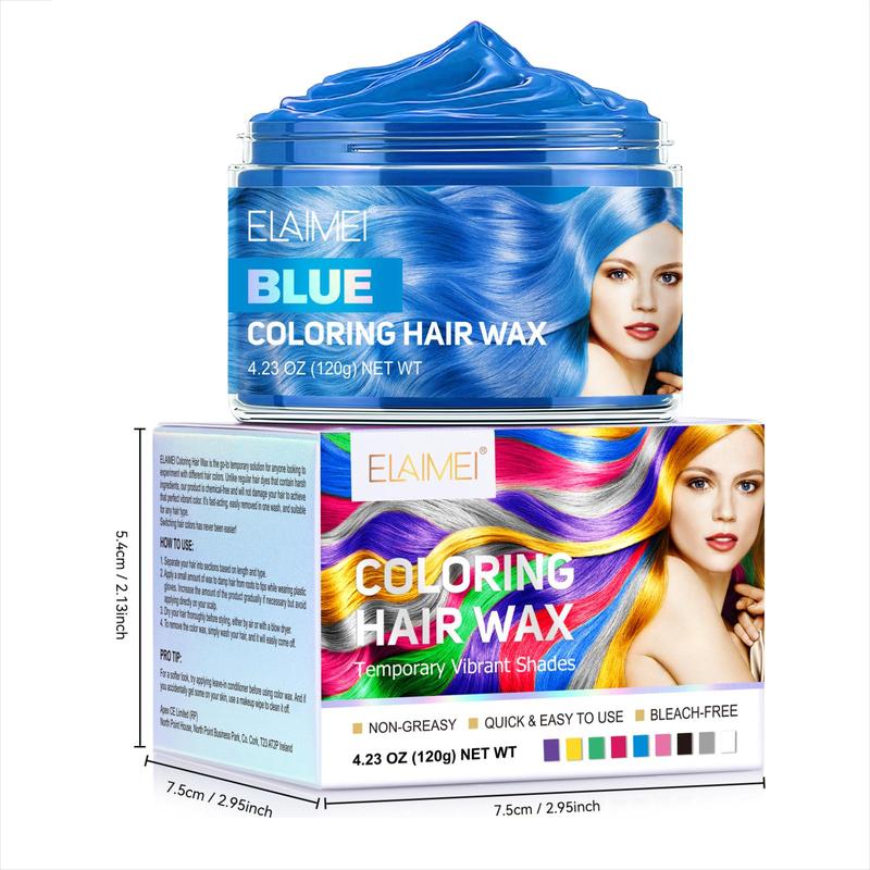 Hair Dye Wax, 1 Box Long Lasting Hair Dye Mud, Hair Styling Product for Women & Men, Daily & Party Use, Cosplay, Concert Use