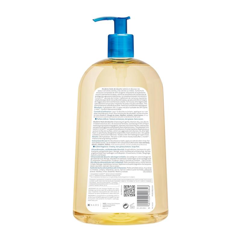 Shower Oil, Cleansing Oil For Face & Body, Nourishing Cleansing Oil