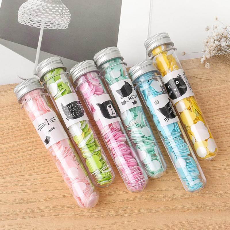 1 box of disposable soap flakes random travel portable soap flakes with storage tube camping