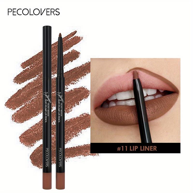 Long-Lasting Matte Brown Lip Liner Crayon - Waterproof High Pigment Formula for All Skin Types with Sweatproof Matte Lipstick Enhancer - Perfect Valentine's Day Gift