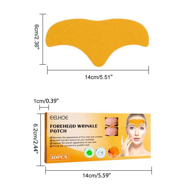 Forehead Patches, 10pcs set Smoothes and Softens Forehead Skin Patches, Lifting and Tightening Mask, Skin Care Kits for Women