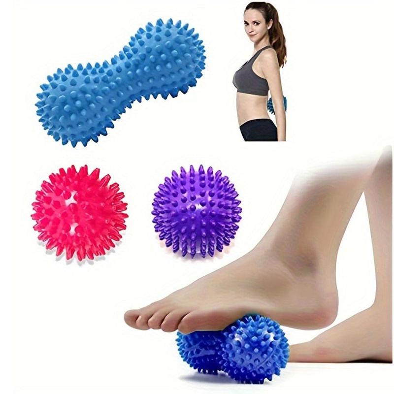 Muscle Relaxation Massage Ball, 3 Counts  set Hand & Foot Massage Ball, Sensory Training Ball, Yoga Ball for Muscle Relaxation & Muscle Stretching