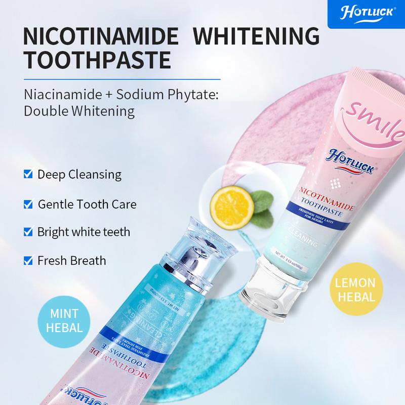 [+$5 get 2pcs] Hotluck Niacinamide Whitening Toothpaste 