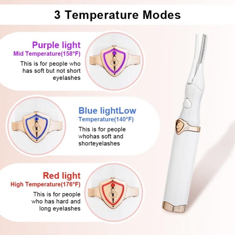 2024 NEW Quick Heating Eyelash Curler, Rechargeable, Portable