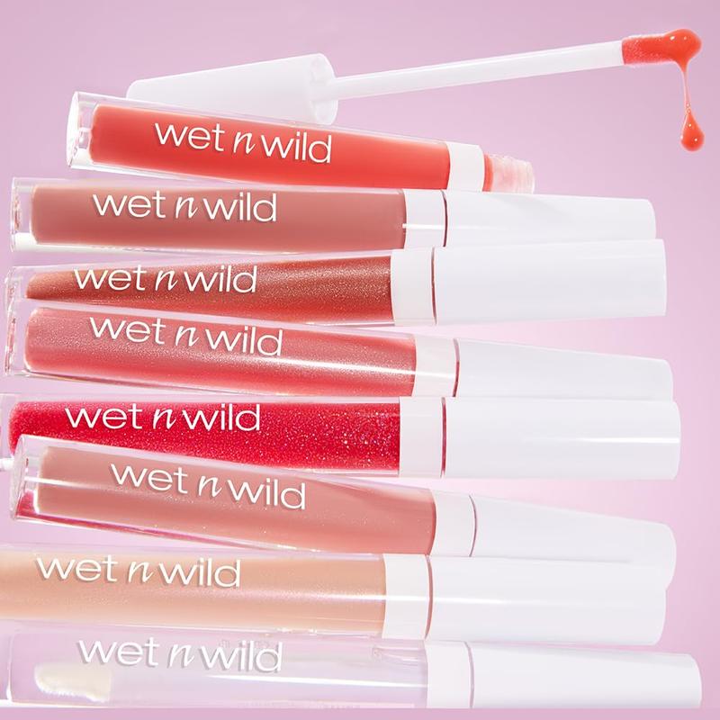 Wet N Wild Megaslicks Lip Gloss, Ultra-Glossy, Vitamin-E Enriched, Ultra-Gloss High Shine Moisturizing, Cruelty-Free & Vegan - My Cherry Amour Markwins Beauty Brands