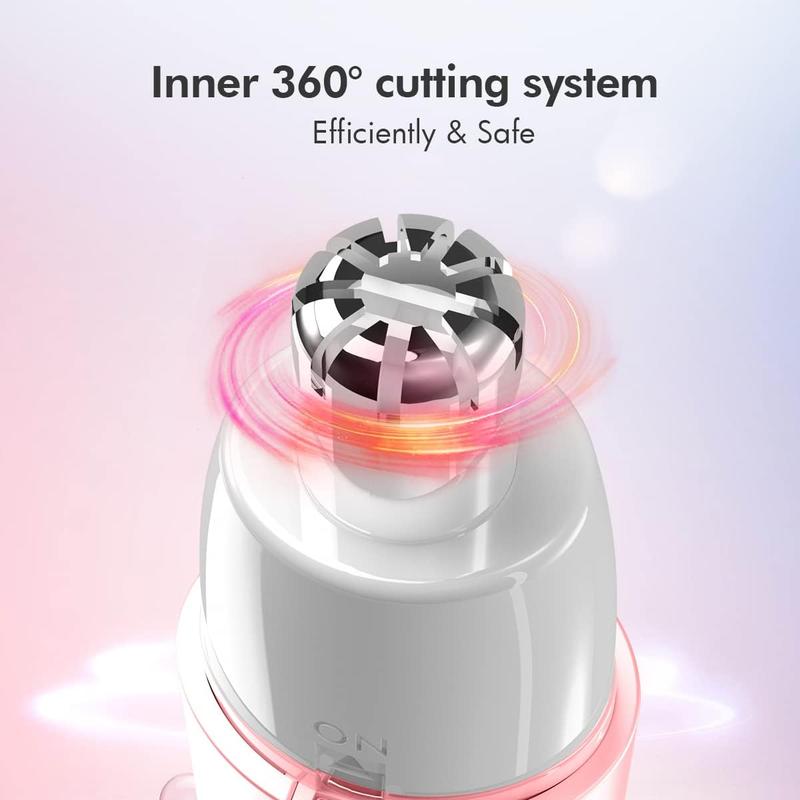 Portable Ear Nose Hair Trimmer for Women 14500RPM Faster Motor Painless Safe Trimming System Mini Sized Battery Powered 2051 Temogu