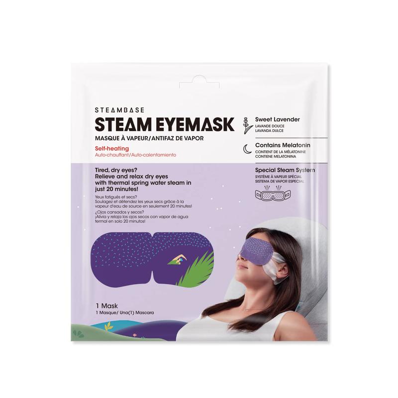 Steam Eye Mask 6 Packs for Dry Eyes and Puffiness Helping Sleep with Melatonin Steam Moisture Self Inflate Heated from Korea Chamomile Fragrance