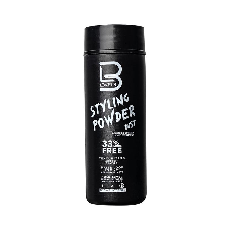 L3 Level 3 Styling Powder - Natural Look Mens Powder - Easy to Apply with No Oil or Greasy Residue Haircare Matte