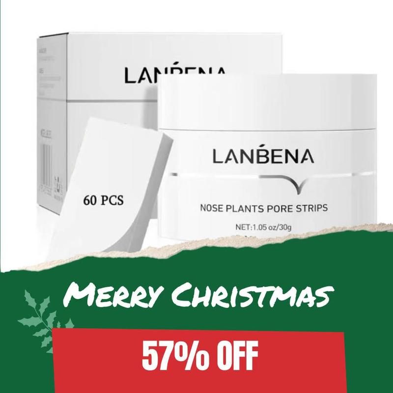 LANBENA Top Choice 60-Count Blackhead Eradicator Mask Kit, Pore Refining Strips for Complete Facial Cleansing nose patch nose  strips