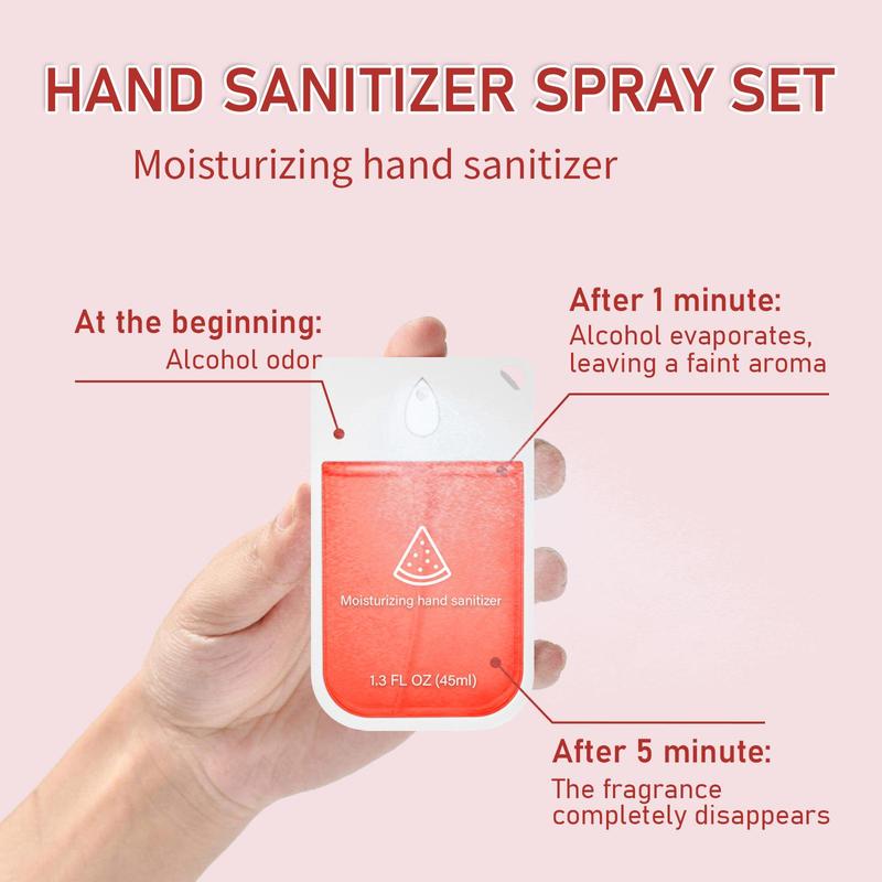 Portable Hand Sanitizer Spray, 10pcs box Mini Hand Sanitizer for Home Office Outgoing, Travel Size Hand Sanitizer Mists for Women & Men