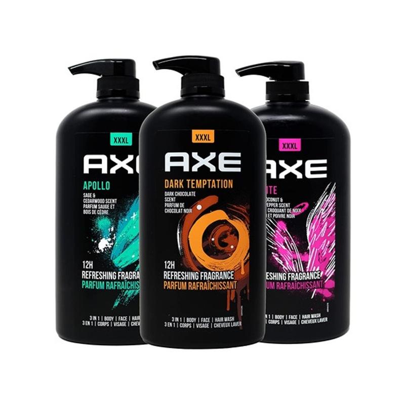 3 Pack: Axe Men's Body Wash Variety Set- 32oz