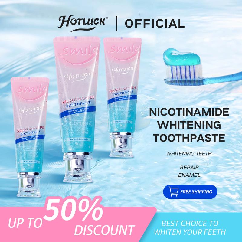 [+$5 get 2pcs] Hotluck Niacinamide Whitening Toothpaste 