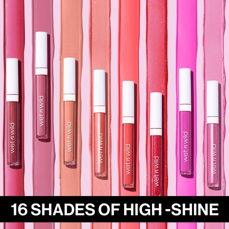 Wet N Wild Megaslicks Lip Gloss, Ultra-Glossy, Vitamin-E Enriched, Ultra-Gloss High Shine Moisturizing, Cruelty-Free & Vegan - My Cherry Amour Markwins Beauty Brands