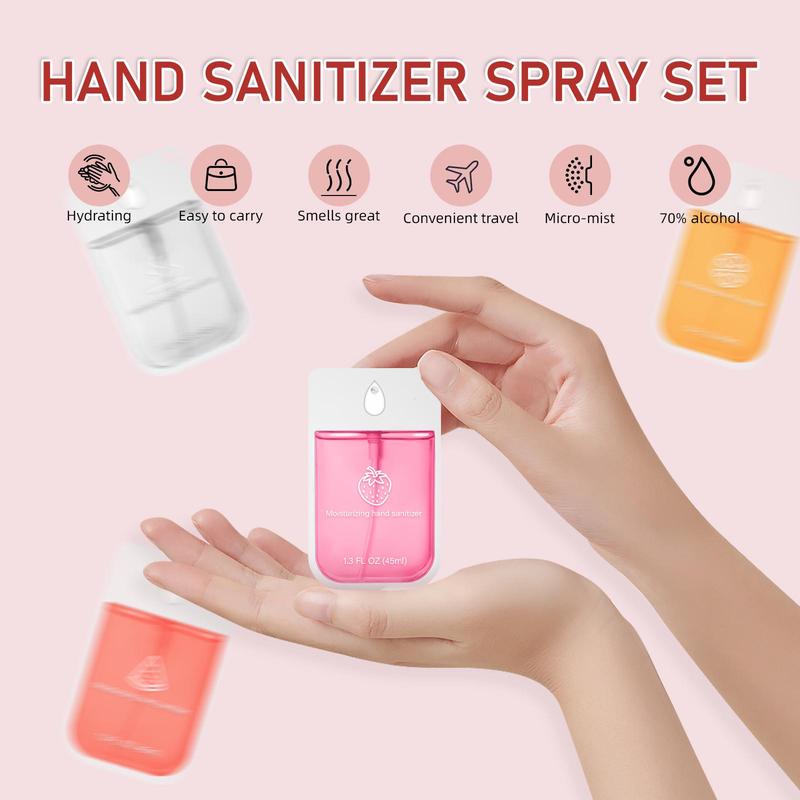 Portable Hand Sanitizer Spray, 10pcs box Mini Hand Sanitizer for Home Office Outgoing, Travel Size Hand Sanitizer Mists for Women & Men