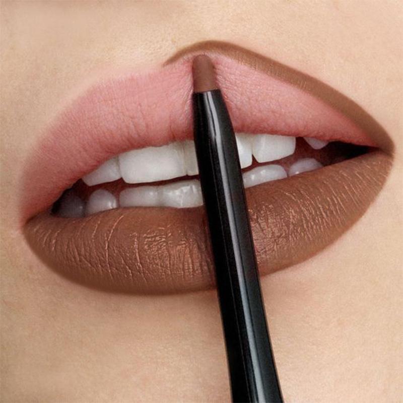 Long-Lasting Matte Brown Lip Liner Crayon - Waterproof High Pigment Formula for All Skin Types with Sweatproof Matte Lipstick Enhancer - Perfect Valentine's Day Gift