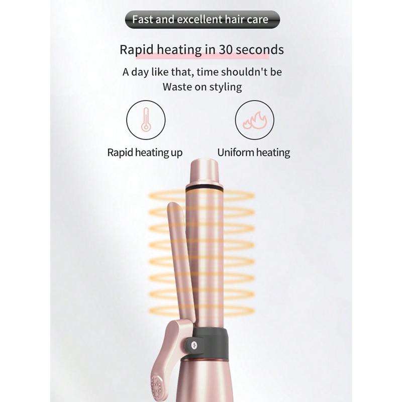 E-Verse Store Cordless Mini Curling Iron: USB Rechargeable, Ceramic, Dual PTC Heating, 3 Temp Settings, Ideal for Short Hair