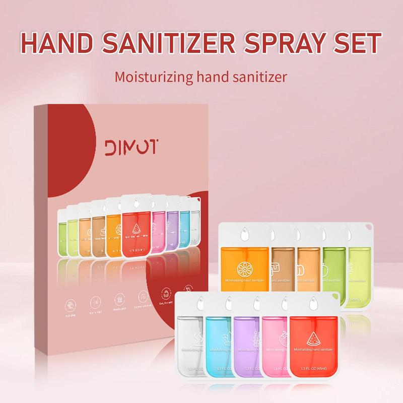 Portable Hand Sanitizer Spray, 10pcs box Mini Hand Sanitizer for Home Office Outgoing, Travel Size Hand Sanitizer Mists for Women & Men