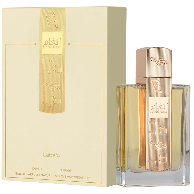 Lattafa Perfumes | Angham - Unisex Fragrance - Eau De Parfum | 3.4 oz (100 ml) | Mandarin - Ginger - Pink Pepper Fragrance