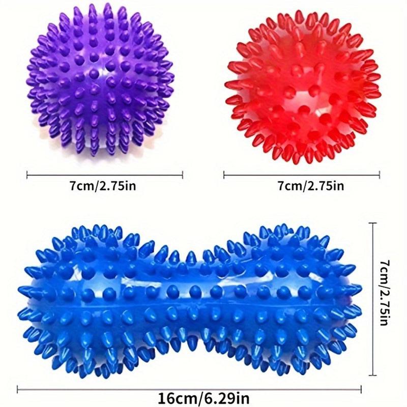 Muscle Relaxation Massage Ball, 3 Counts  set Hand & Foot Massage Ball, Sensory Training Ball, Yoga Ball for Muscle Relaxation & Muscle Stretching