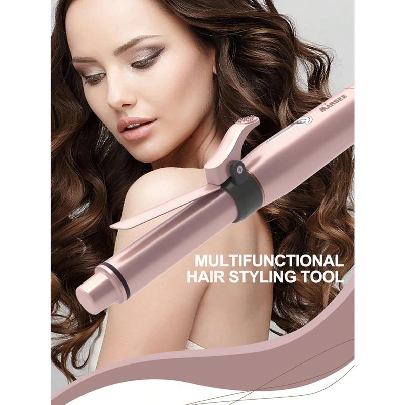 E-Verse Store Cordless Mini Curling Iron: USB Rechargeable, Ceramic, Dual PTC Heating, 3 Temp Settings, Ideal for Short Hair