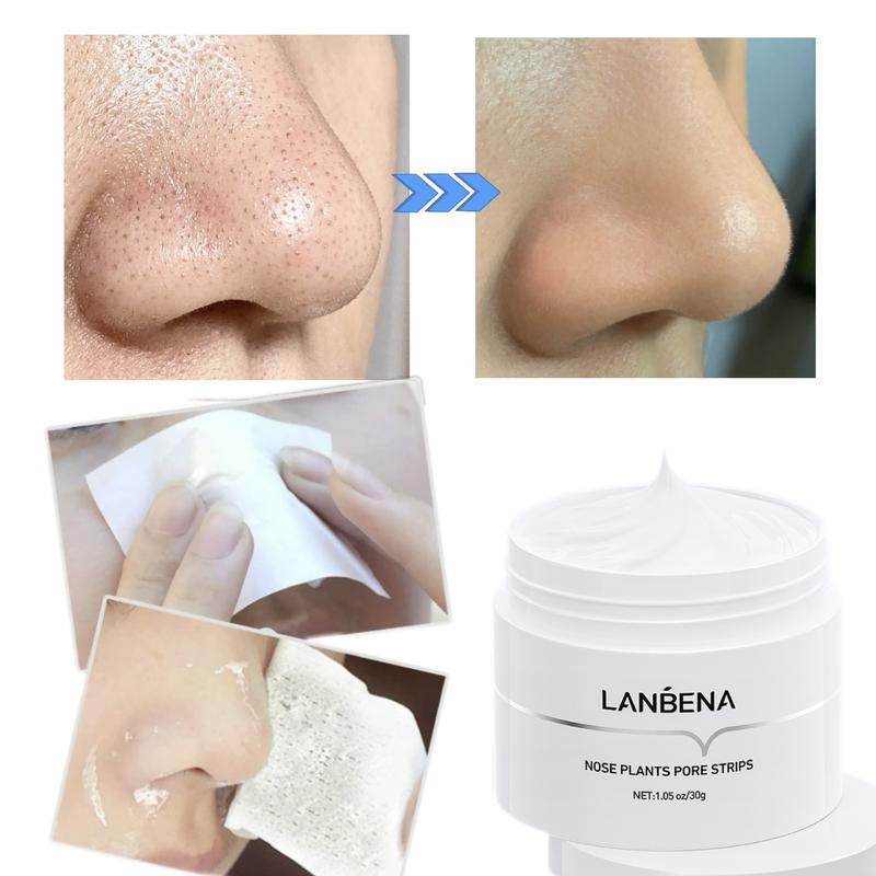 LANBENA Top Choice 60-Count Blackhead Eradicator Mask Kit, Pore Refining Strips for Complete Facial Cleansing nose patch nose  strips