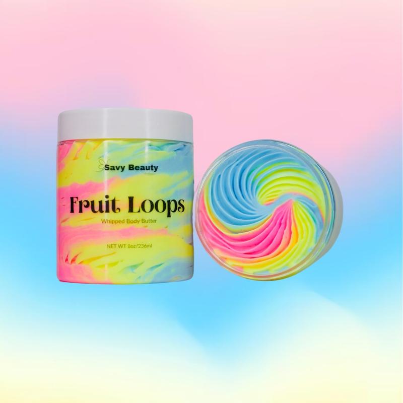 Fruit Loops- Whipped Body Butter & Body Oil Skincare Bundle- Moisturizing & Hydrating