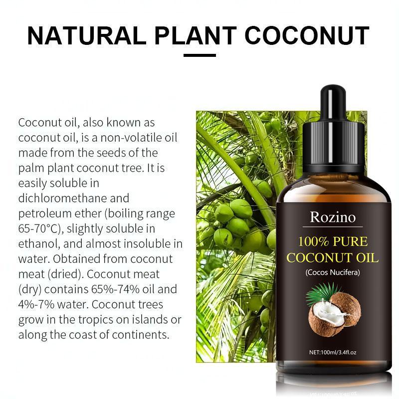 Coconut Oil, 2 Boxes Deeply Nourishing & Moisturizing Skin Care Oil, Hydrating Skin Care Product for Women & Men All Skin Types