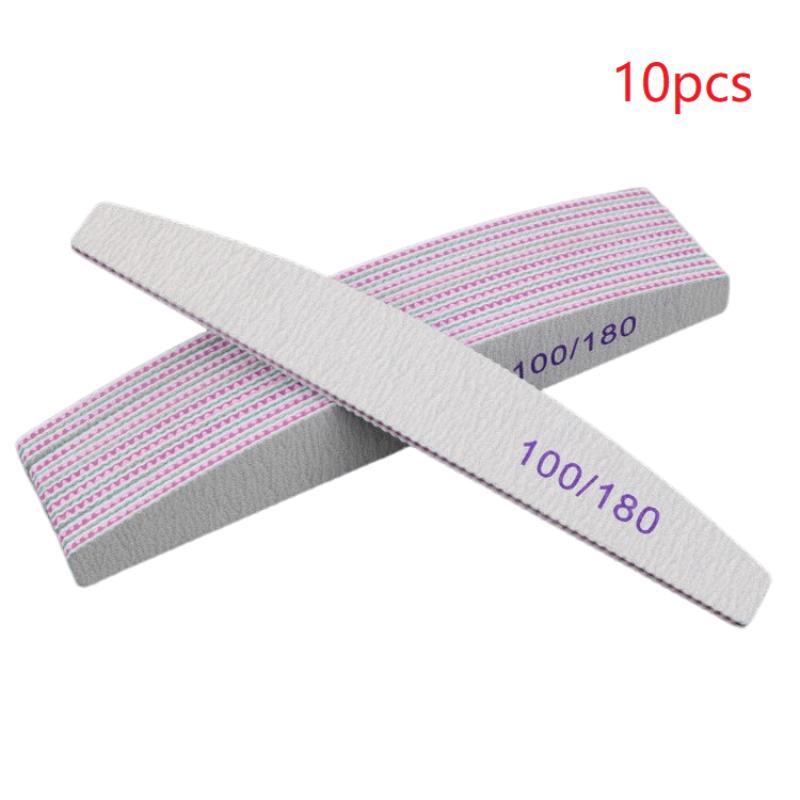 Double-sided Nail File, 10pcs set Portable Nail File Kit, Professional Manicure Tool for Women & Girls, Christmas Gift